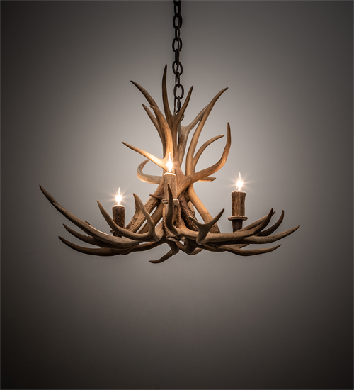213675 29 in. Antlers 4 Light Chandelier