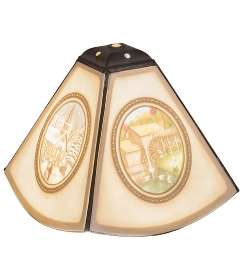 18491 9 in. Lithophane Americana Shade