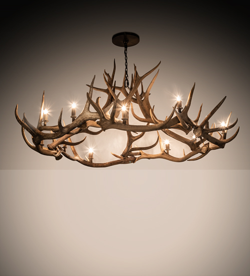 212271 85 in. Antlers 12 Light Chandelier