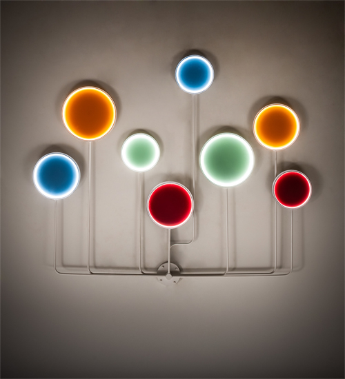 213653 71 in. Paletta Wall Sconce - White & Silver Metallic