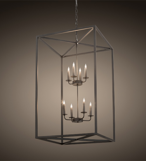 190857 24 in. Kitzi Box Pendant - Black