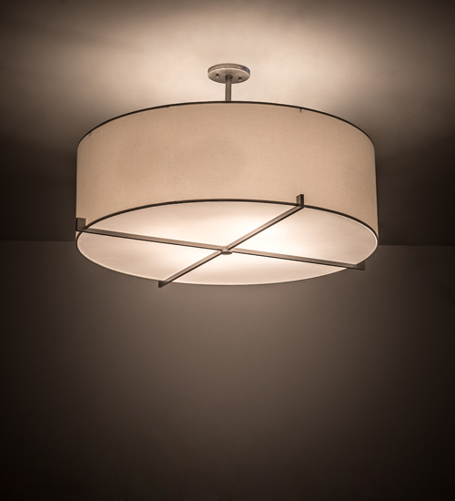 191517 36 in. Cilindro Structure Pendant - Nickel