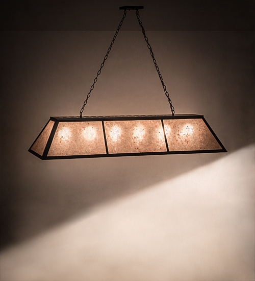 192028 70 in. Tri-Panel Oblong Pendant - Oil Rubbed Bronze