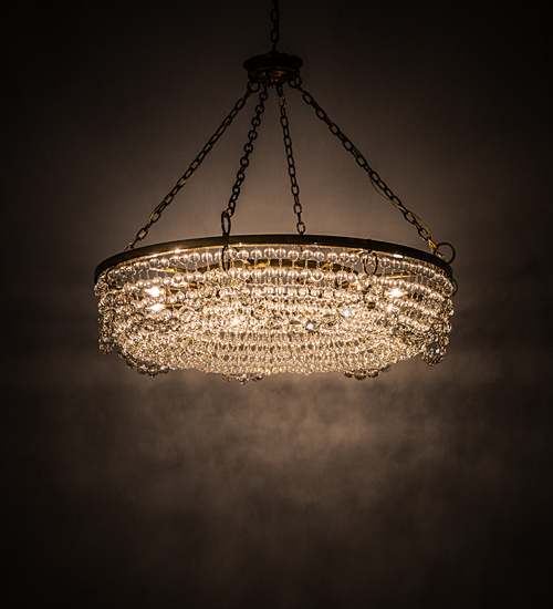 192513 43 in. Sardinia Chandelier - Crystal Finish