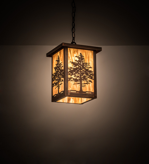 194234 10 in. Tamarack Pendant - Vintage Copper