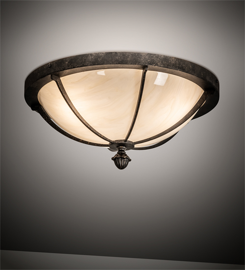 217937 16 in. Dominga Flushmount - Golden Bronze