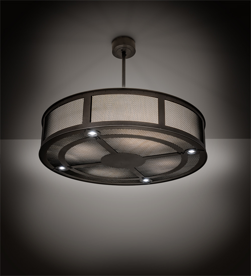 212779 44 in. Telluride Magic Pendant - Natural Iron & Solar Black