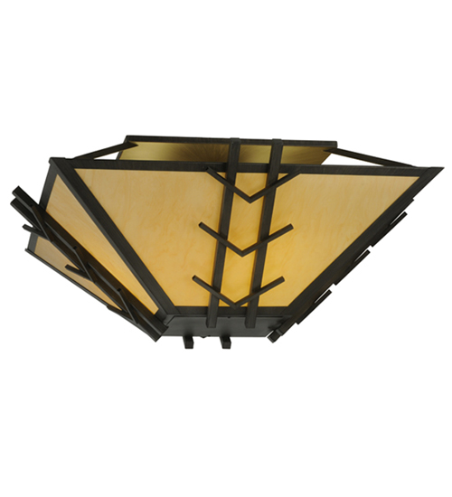221861 42 in. Turk Semi-Flushmount - Antique Iron Gate