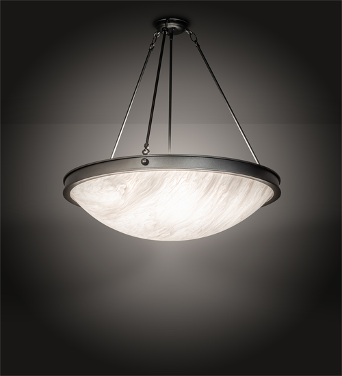 219605 31 in. Dionne Inverted Pendant - Blackened Pewter