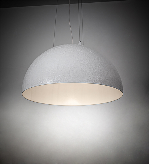 218041 36 in. Gravity Pendant - White & Nickel