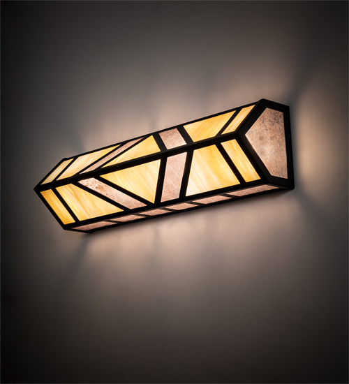 218923 23 in. Santa Fe Vanity Light - Flat Black