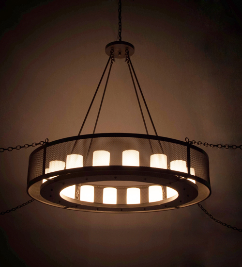 197721 56 in. Loxley Golpe 16 Light Chandelier - Timeless Bronze