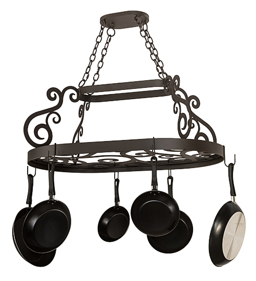 197433 38 in. Neo Pot Rack - Oil Rubbed Bronze