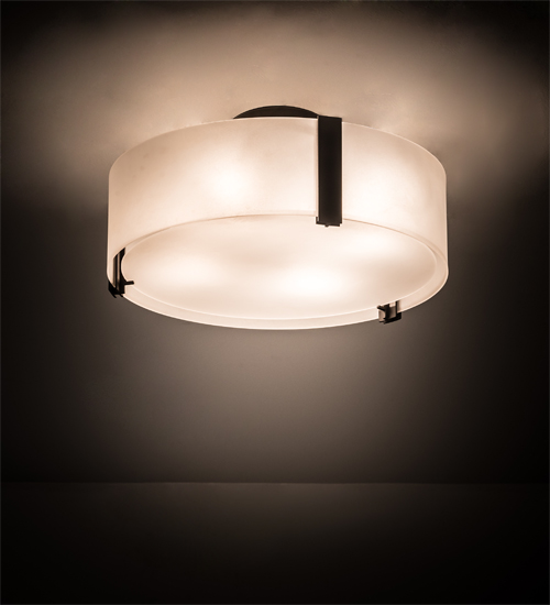 196134 18 in. Cilindro Flushmount - Oil Rubbed Bronze