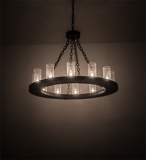 192501 36 in. Loxley 12 Light Chandelier - Timeless Bronze