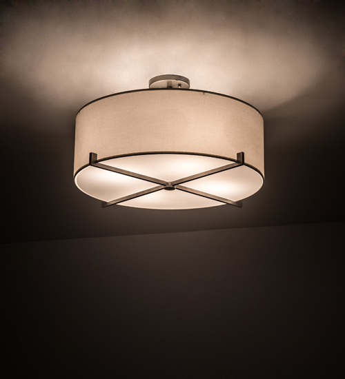 197347 24 in. Cilindro Structure Pendant - Nickel