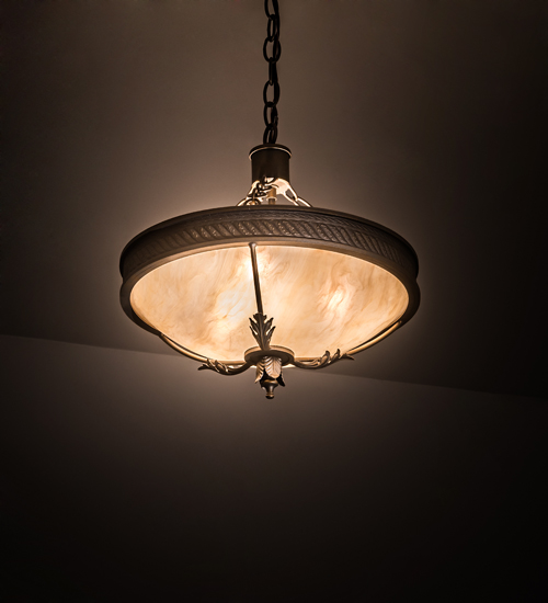 197003 15 in. Hoja Pendant - Black & Gold