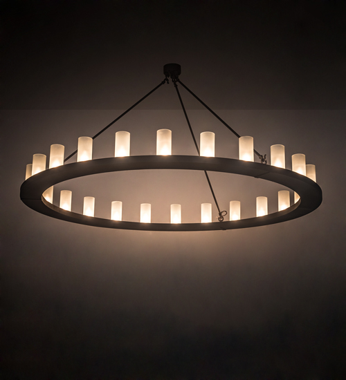 171230 72 in. Loxley 24 Light Chandelier - Black