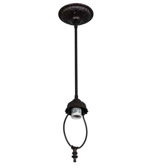 23198 5.5 in. Mahogany Bronze Inverted Pendant Hardware