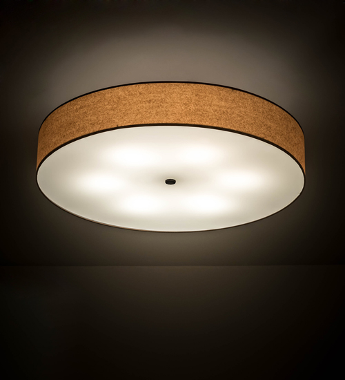 200931 36 in. Cilindro Textrene Pendant - Mahogany Bronze
