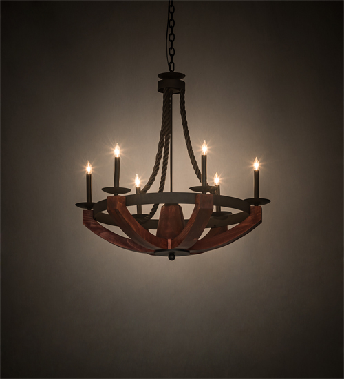 199065 34 in. Doyle Chandelier - Oil Rubbed Bronze