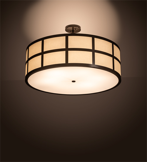 202567 36 in. Cilindro Barnabas Semi-Flushmount - Timeless Bronze