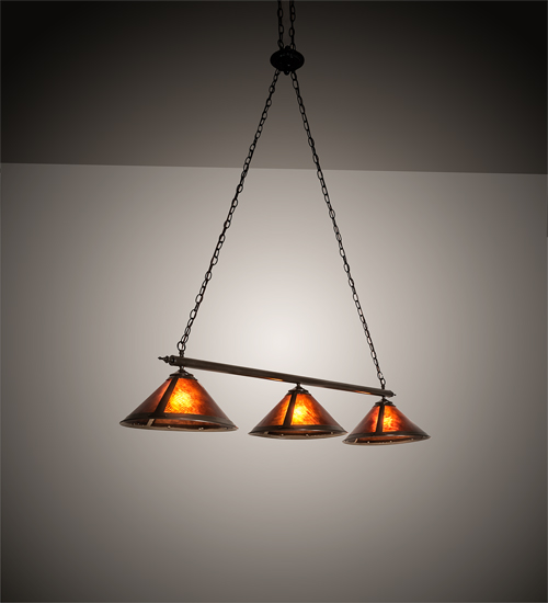 217893 60 in. Sutter 3 Light Island Pendant - Timeless Bronze