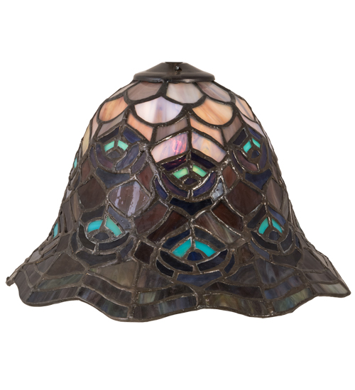 29646 8 in. Peacock Feathers Shade
