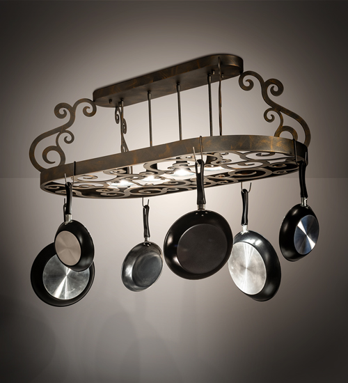 202031 48 in. Neo Pot Rack - French Bronze