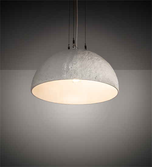 218990 18 in. Gravity Pendant - White