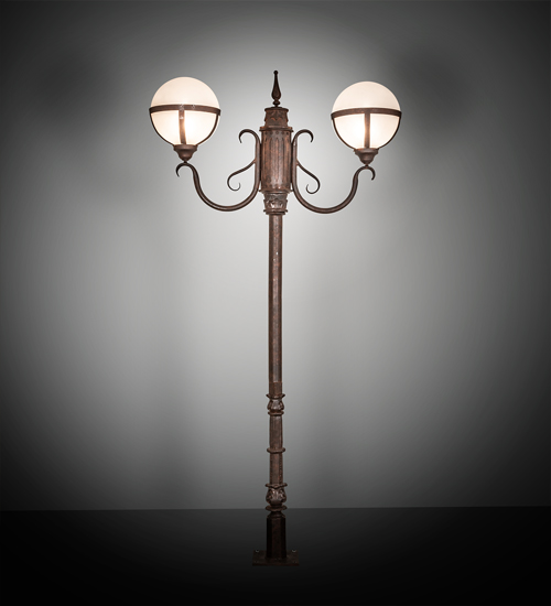 200261 84 in. Bola Tavern Street Lamp - Rusty Nail