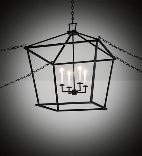 217569 32 in. Kitzi Tapered Pendant - Flat Black