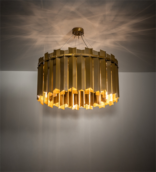 213981 40 in. Eldorado Pendant - Transparent Gold