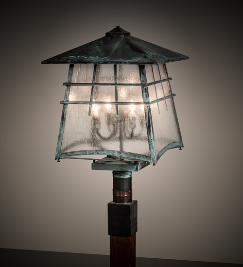 215763 18 in. Stillwater Post Mount - Verdi Finish