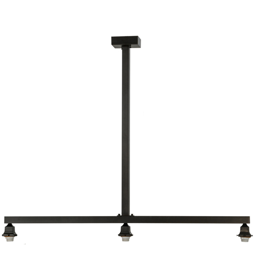 36148 51.5 in. 3 Light Island Pendant Hardware - Craftsman Brown