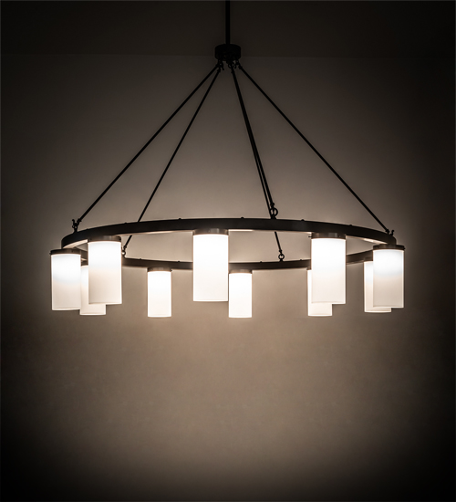 218453 76 in. Wide Loxley Needham 10 Light Chandelier