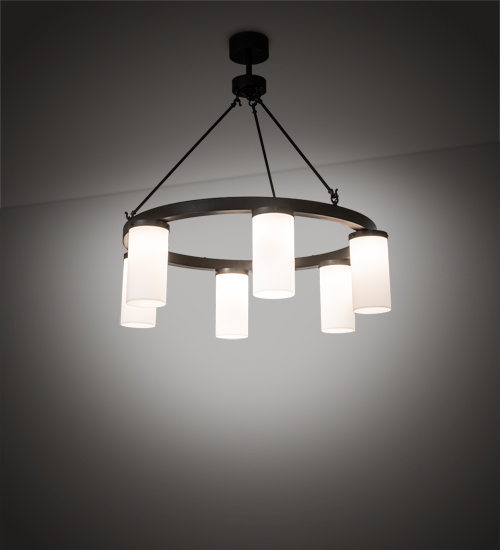 218501 46 in. Wide Loxley Needham 6 Light Chandelier