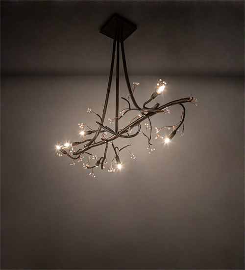 221125 48 in. Long Winter Solstice Budding Chandelier