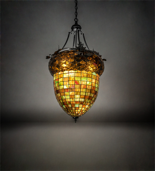 220846 22 in. Wide Greenbriar Oak Inverted Pendant