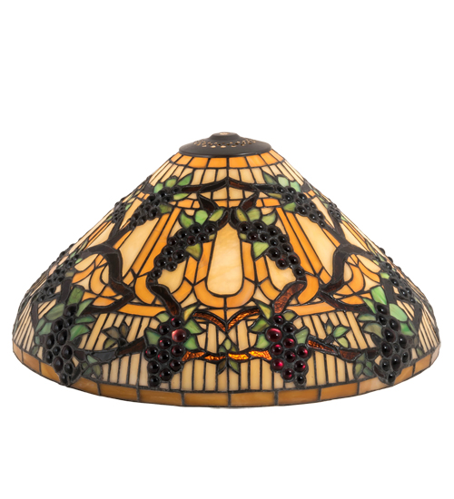 48545 16 in. Wide Jeweled Grape Shade