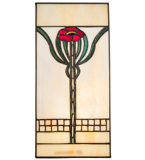 67291 6 in. Wide x 12 in. High Poppy Window