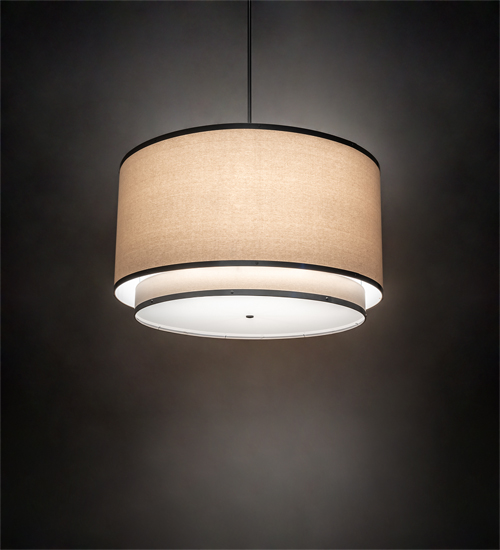 202506 48 in. Wide Cilindro Natural Textrene Pendant