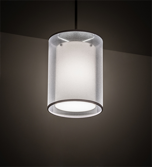 216019 8 in. Wide Cilindro Textrene Pendant