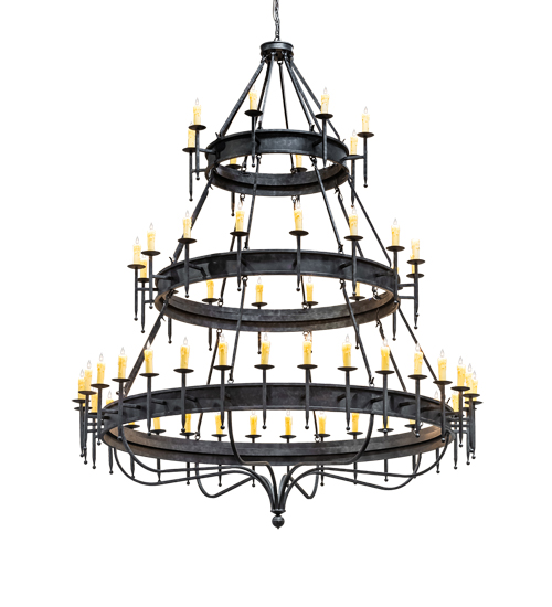 220303 96 in. Wide Marta 56 Light Three Tier Chandelier