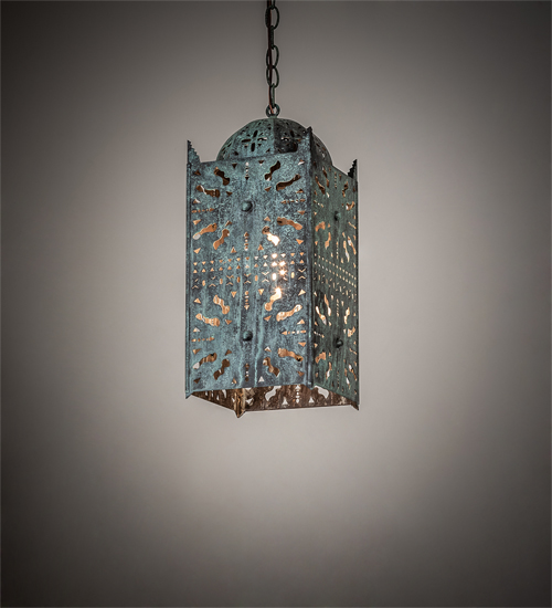 222871 8 in. Square Moroccan Pendant