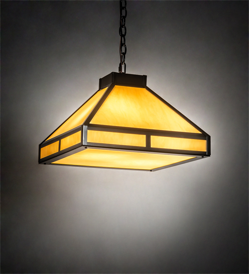 223112 18 in. Square Whitewing Prime Pendant