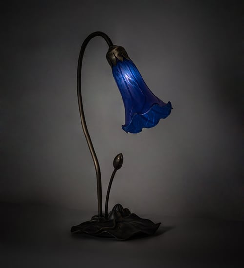 Picture of Meyda 13739 16 in. High Blue Pond Lily Accent Lamp