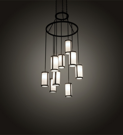 226577 35 in. Wide Cartier 9 Light Chandelier