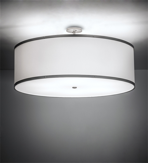 223579 36 in. Wide Cilindro Textrene Semi Flushmount