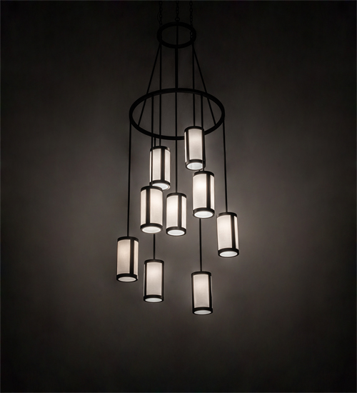 215598 35 in. Wide Cartier 9 Light Chandelier